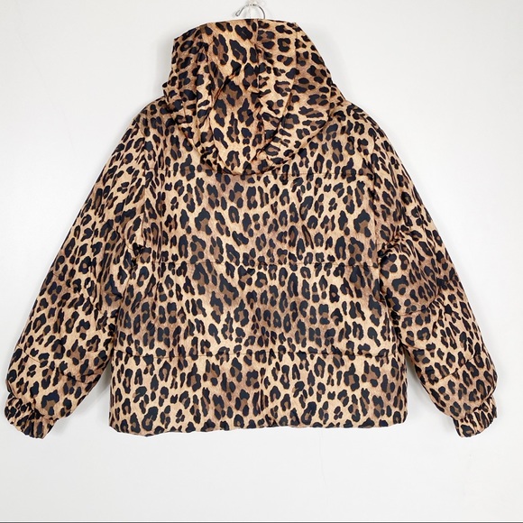 Alice Olivia Durham Leopard Puffer 